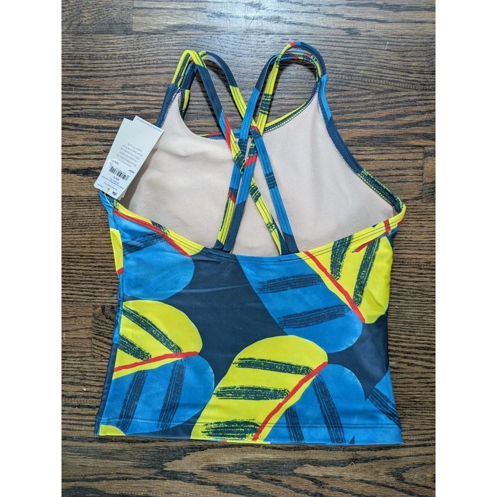 NEW!! Tea Collection Girl's tankini Swim SUIT Top Size 10 Tropical Leaf